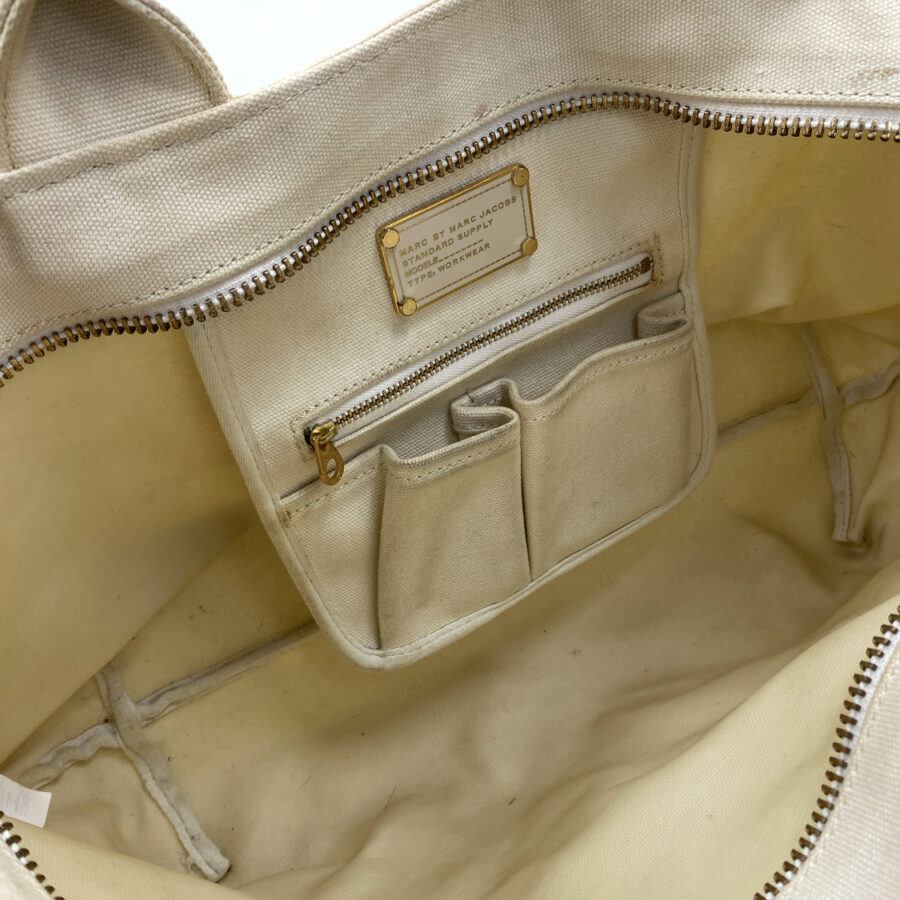 Marc By Marc Jacobs Large Beige Tote Bag
