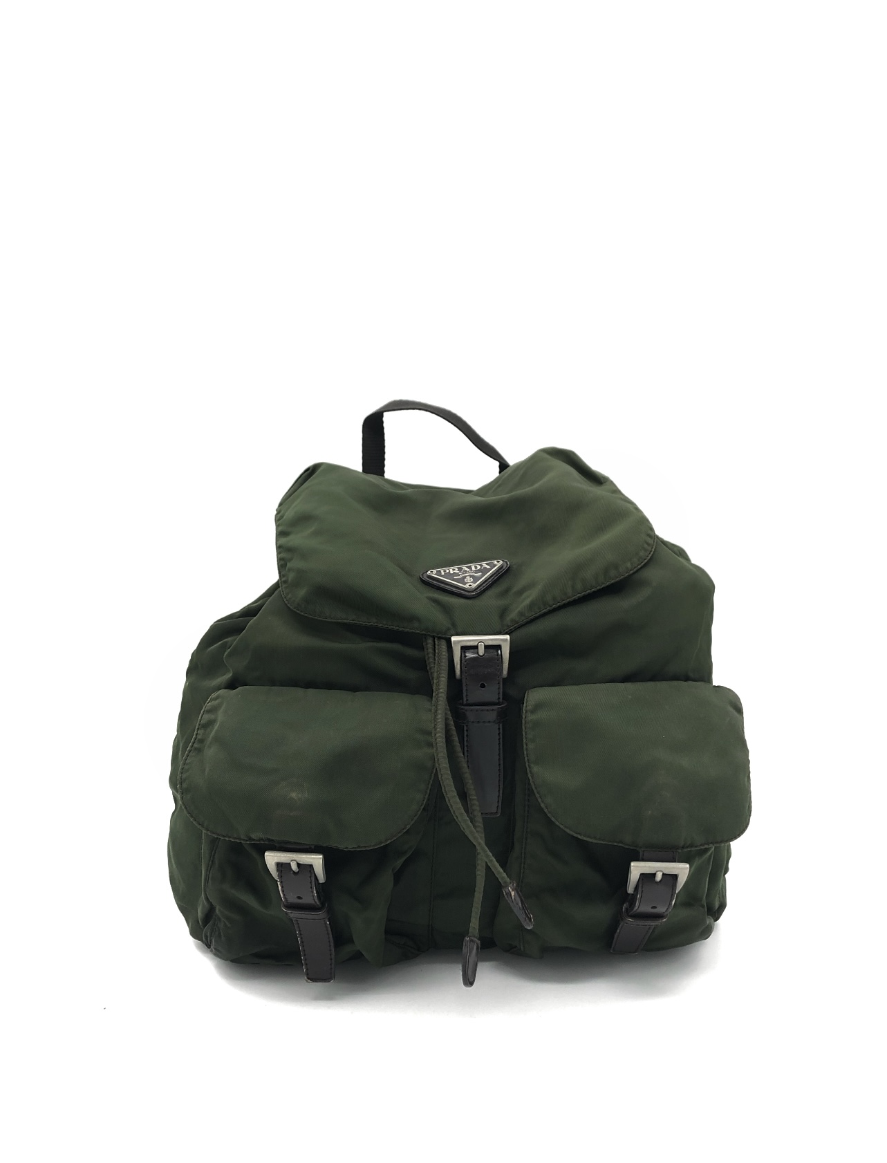 Prada Army Green Backpack