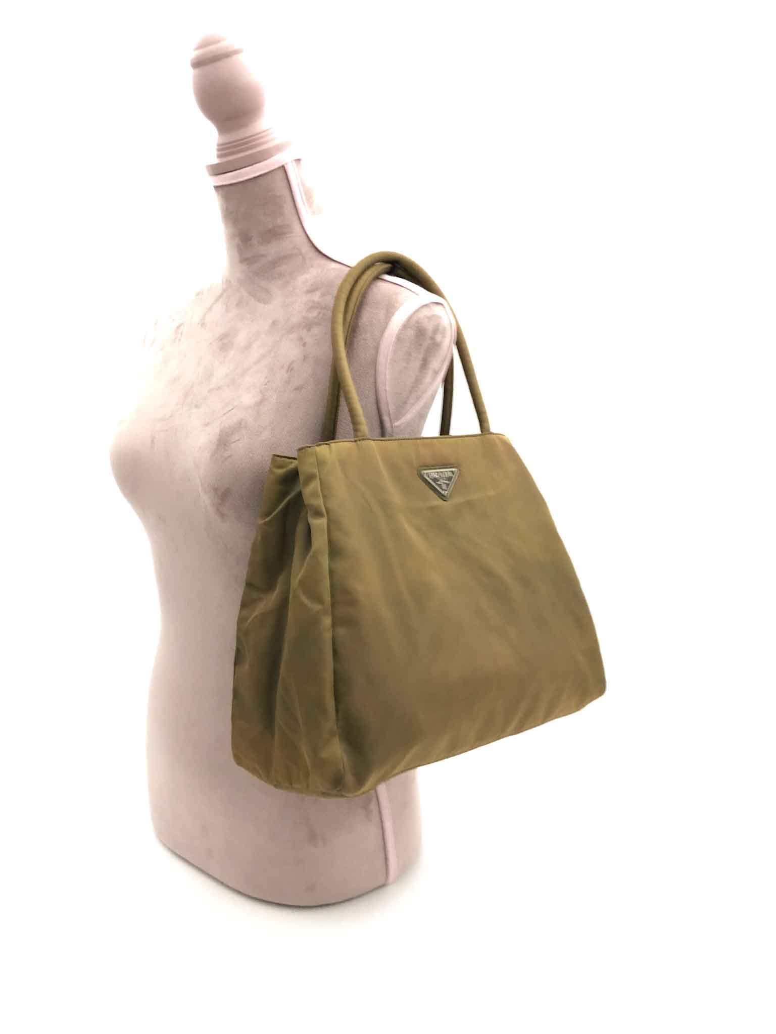 Prada Olive Green Tote Luxury by Ho