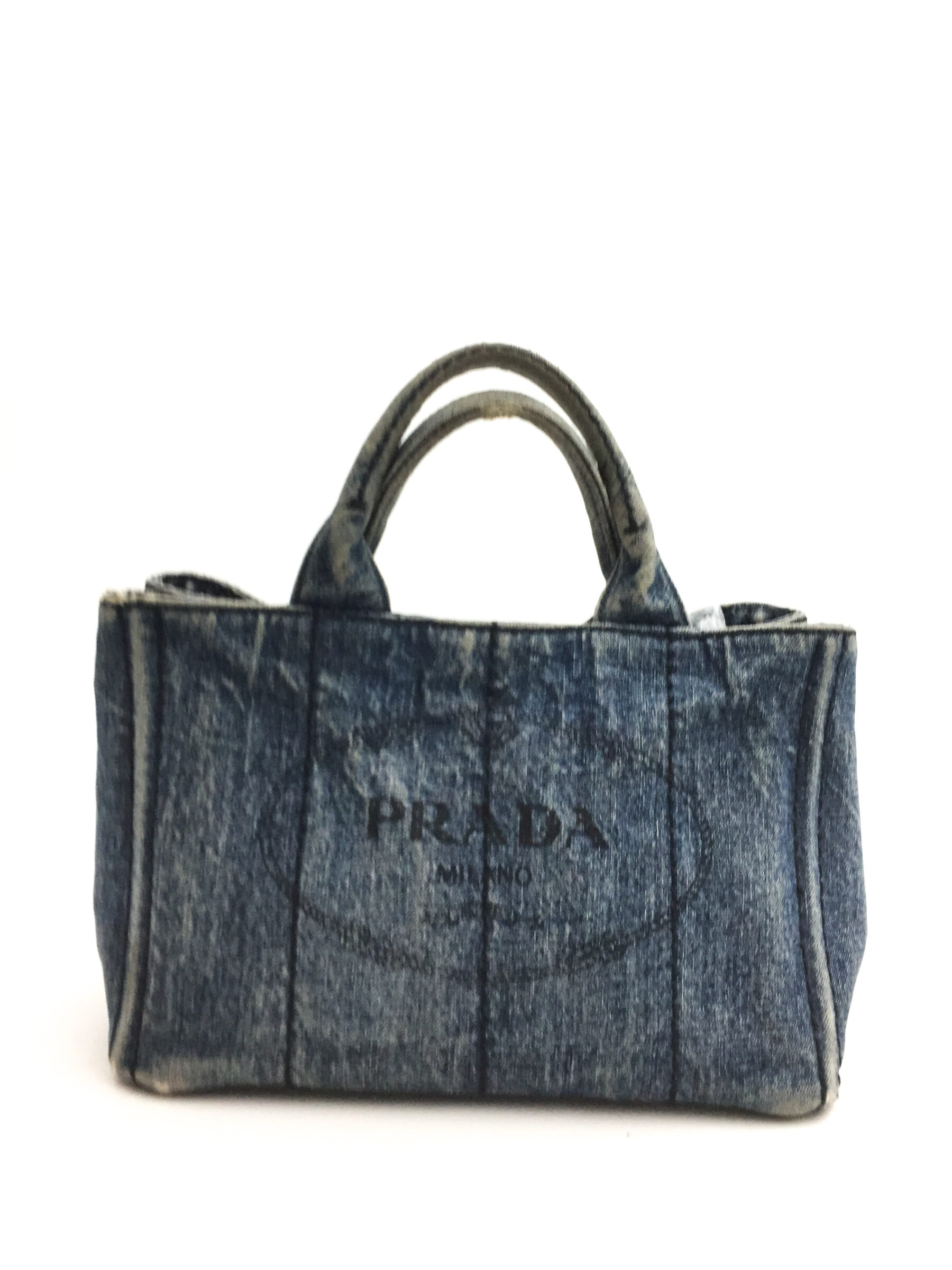 Prada Small Denim Logo Bag -