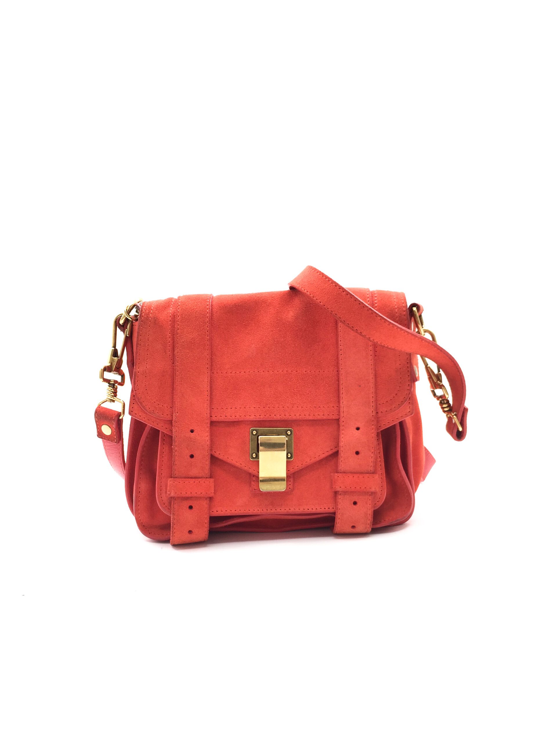 Proenza Schouler Mini Red Suede PS1 Luxury by Ho