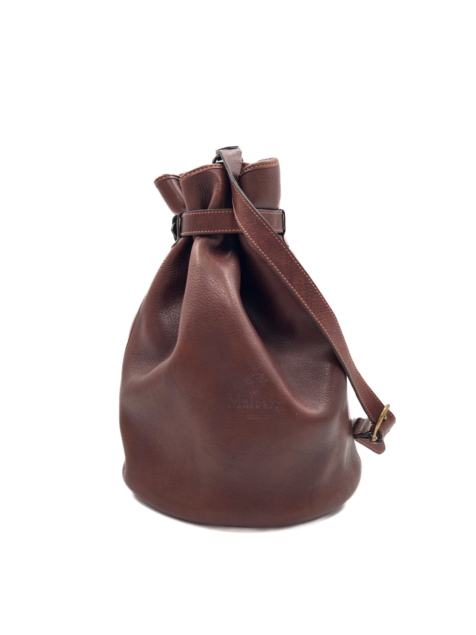 Mulberry Brown Bucket Bag by Ho