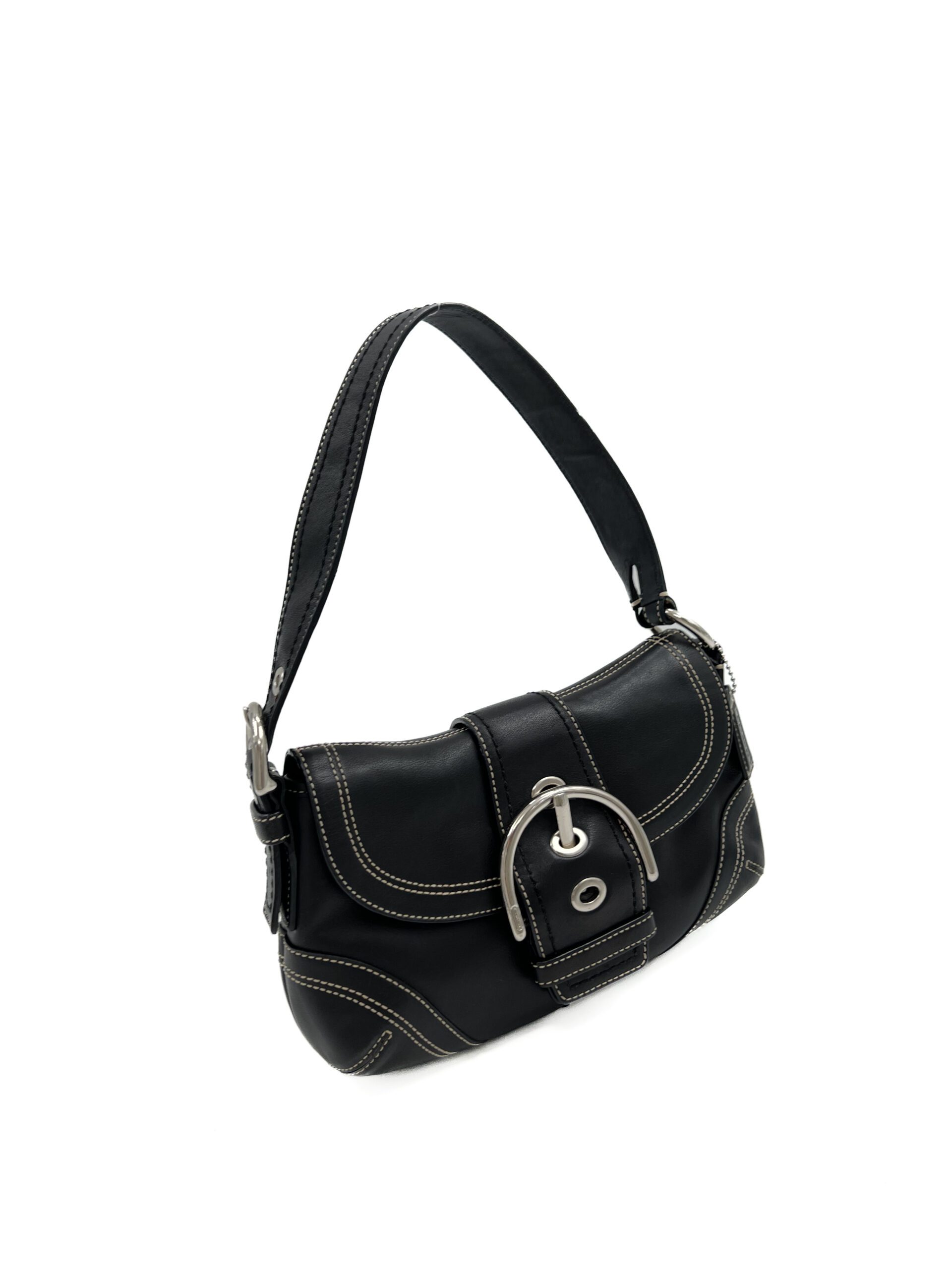 Coach Black Leather Mini Hobo Bag Purse Small Shoulder Bag Genuine |  Stephen Franks